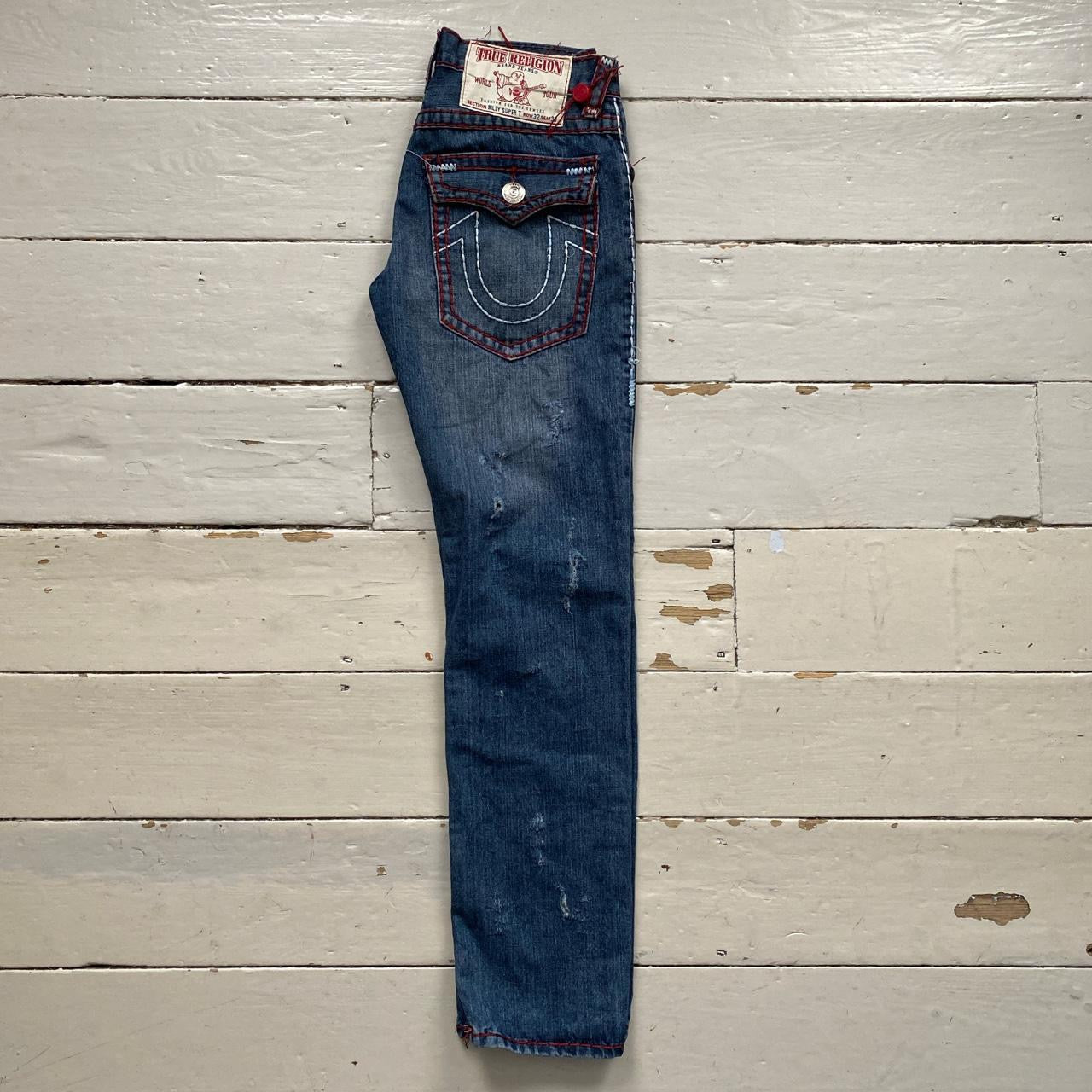 True Religion Billy Super T Red Stitch Jeans (32/33)