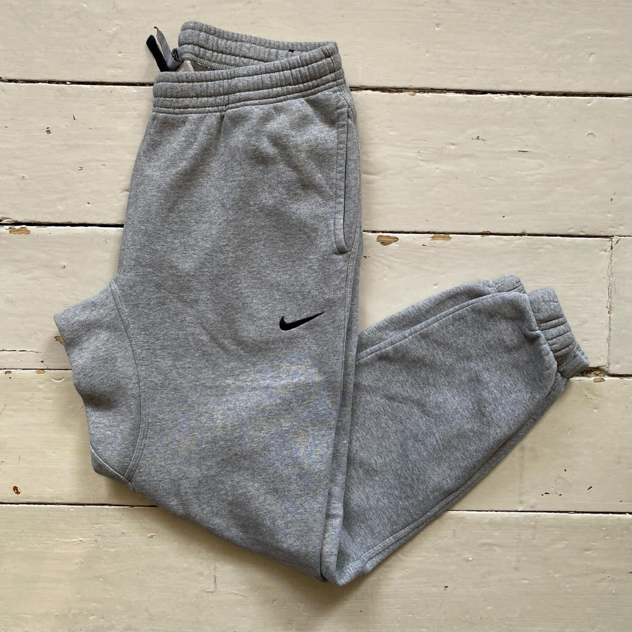 Nike Swoosh Grey Joggers (Medium)