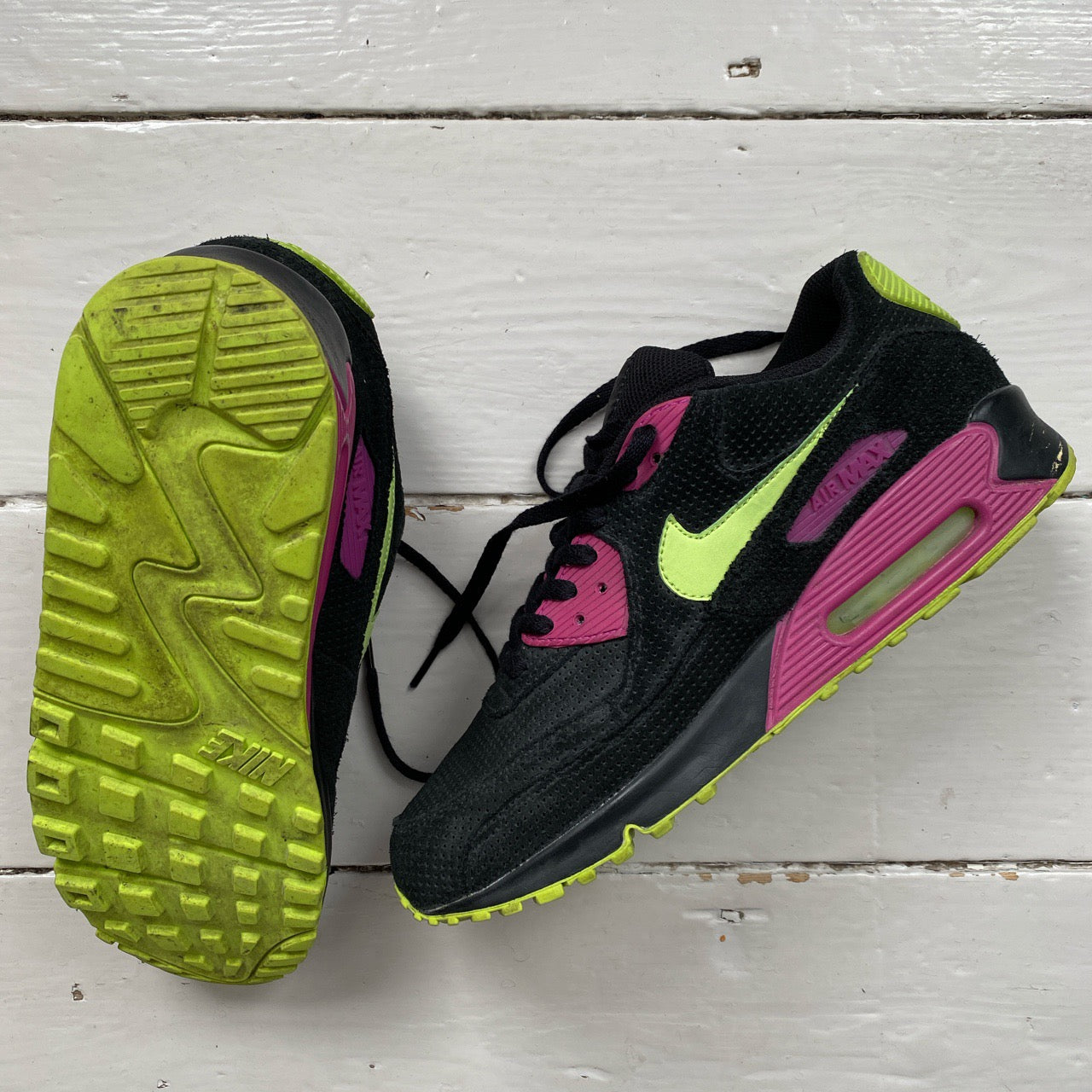 Nike Air Max 90 Citron Rave Pink Joker 2008 (UK 9.5)