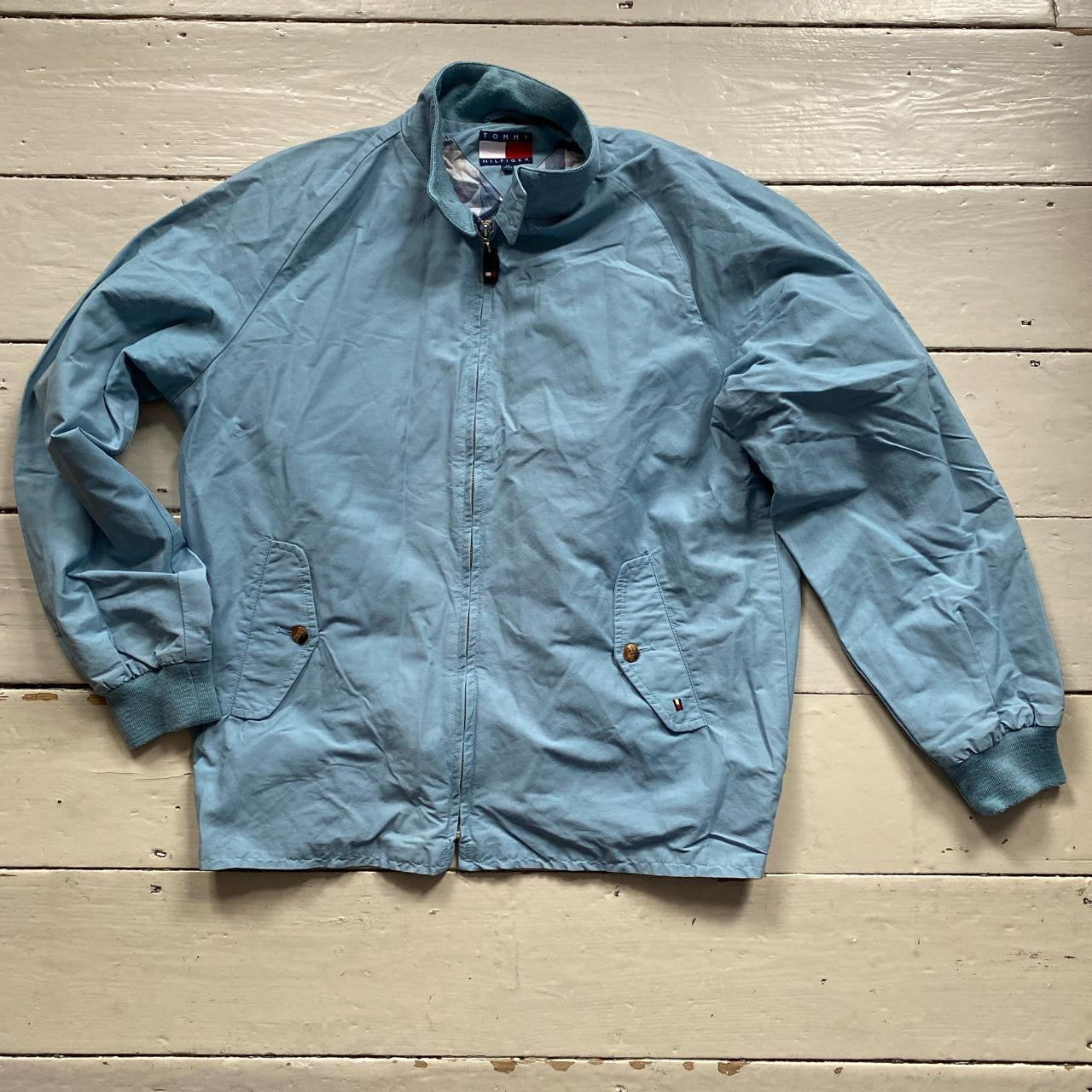 Tommy Hilfiger Light Blue Jacket (Medium)