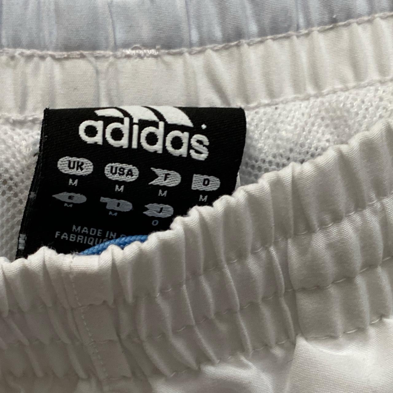 Adidas White Shell Shorts (Medium)