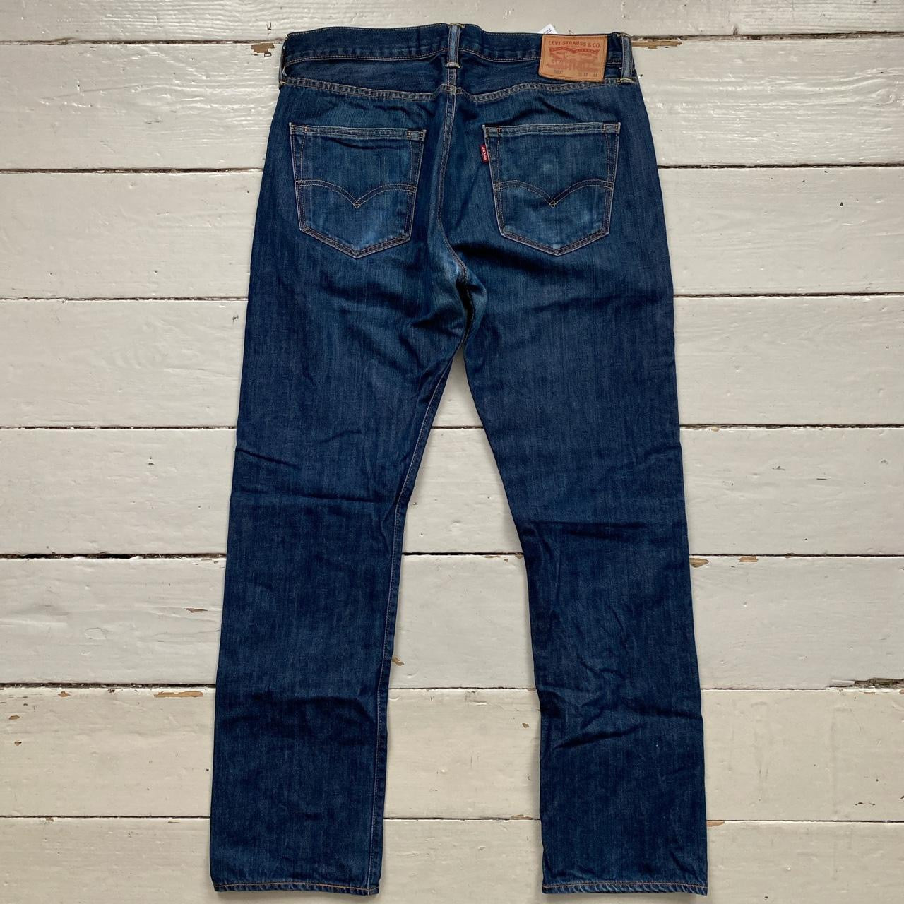 Levis 501 Navy Jeans (32/31)