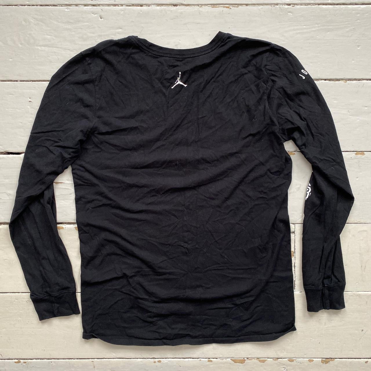 Jordan 23 Black and White Long Sleeve T Shirt (Small)