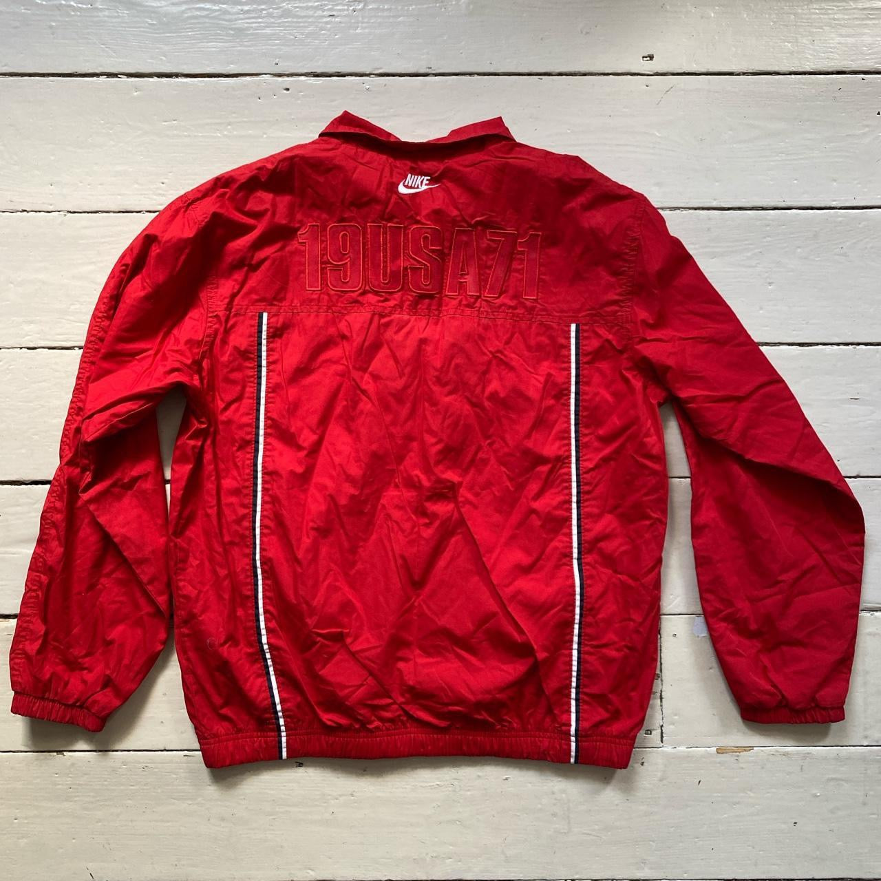 Nike Vintage Red Tracksuit Jacket (XL)