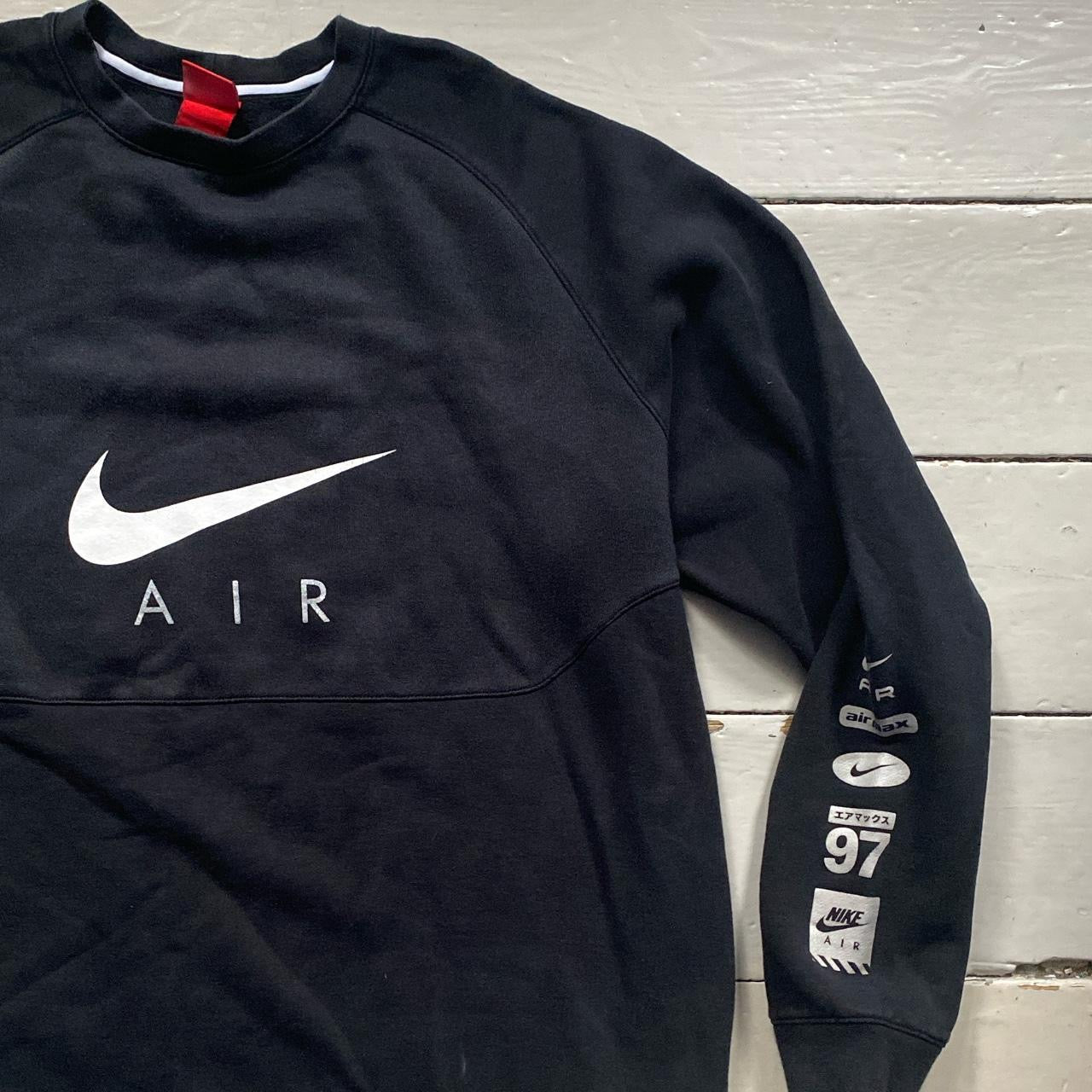 Nike Air Black and White Jumper (XL)