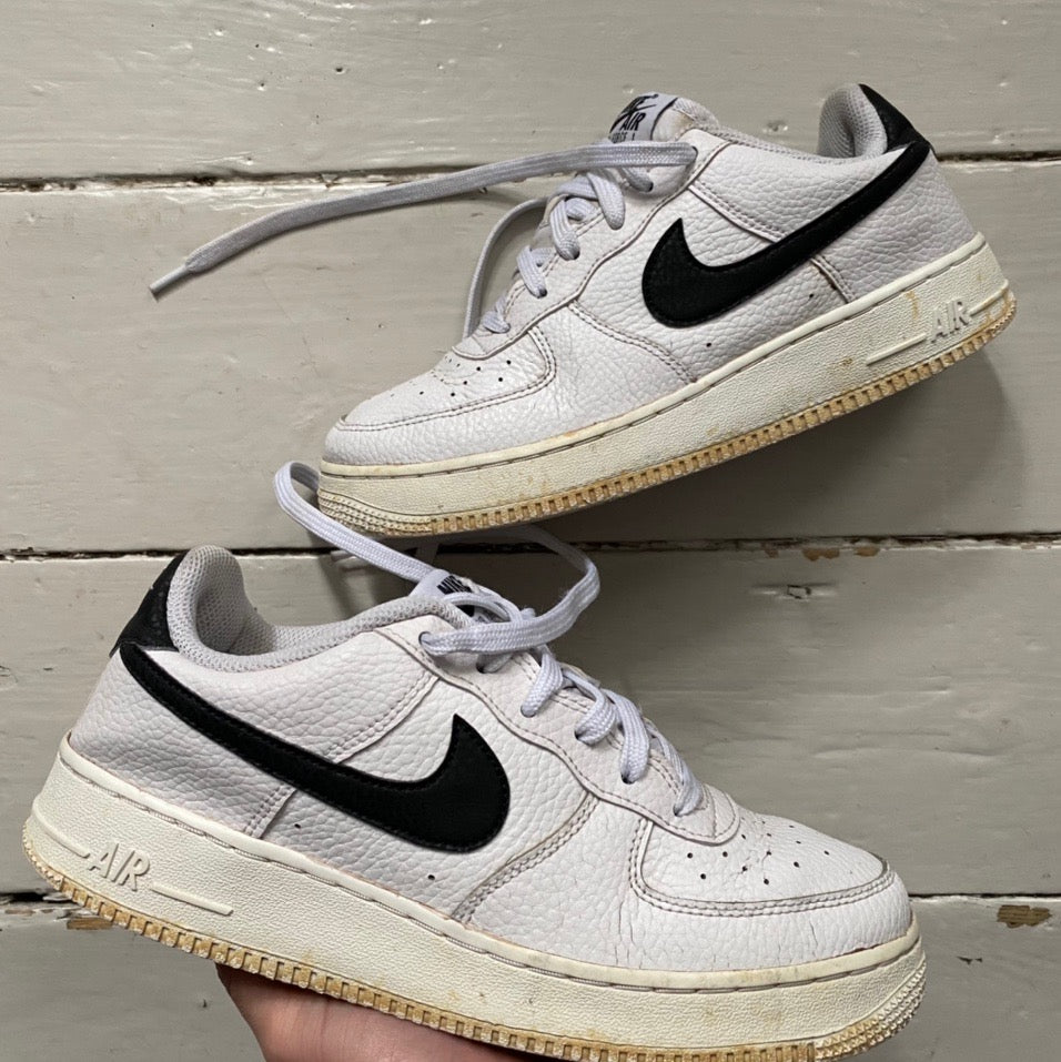 Nike Air Force 1 White and Black (UK 6)