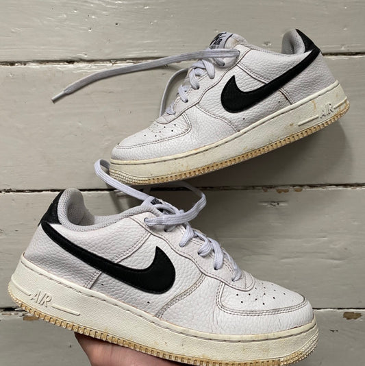 Nike Air Force 1 White and Black (UK 6)