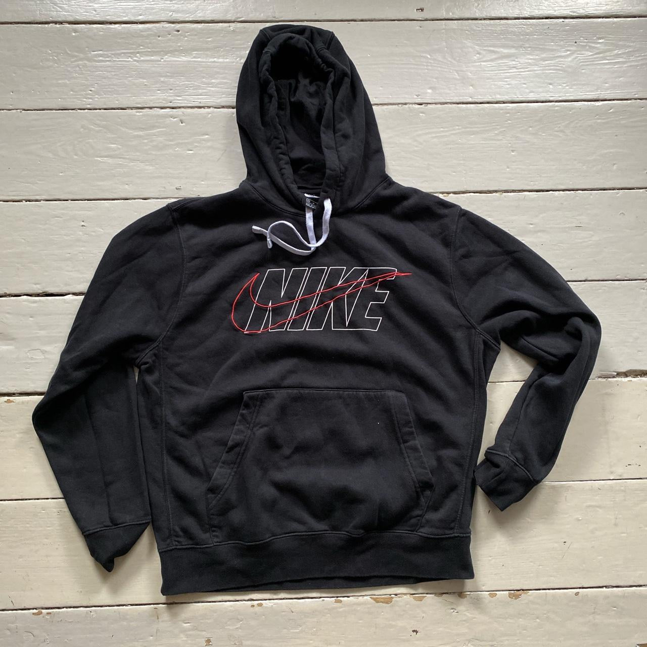 Nike Club Swoosh Black Hoodie (Medium)