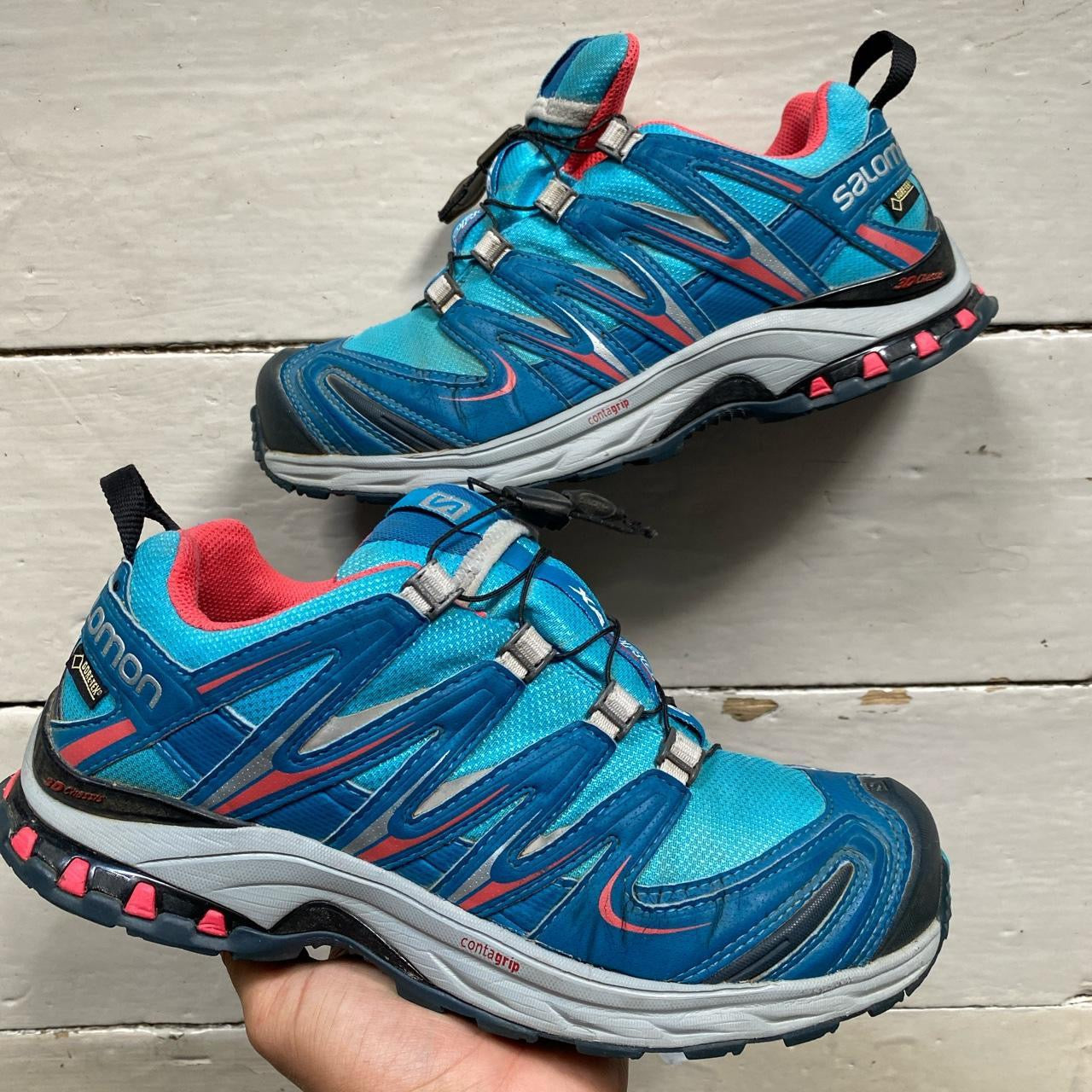 Salomon XA Pro Blue and Pink (UK 6.5)