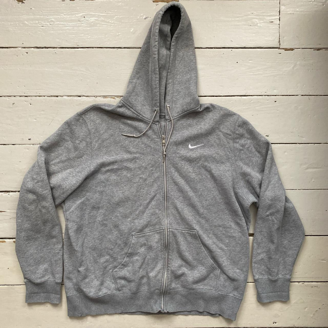 Nike Swoosh Grey Hoodie (XXL)