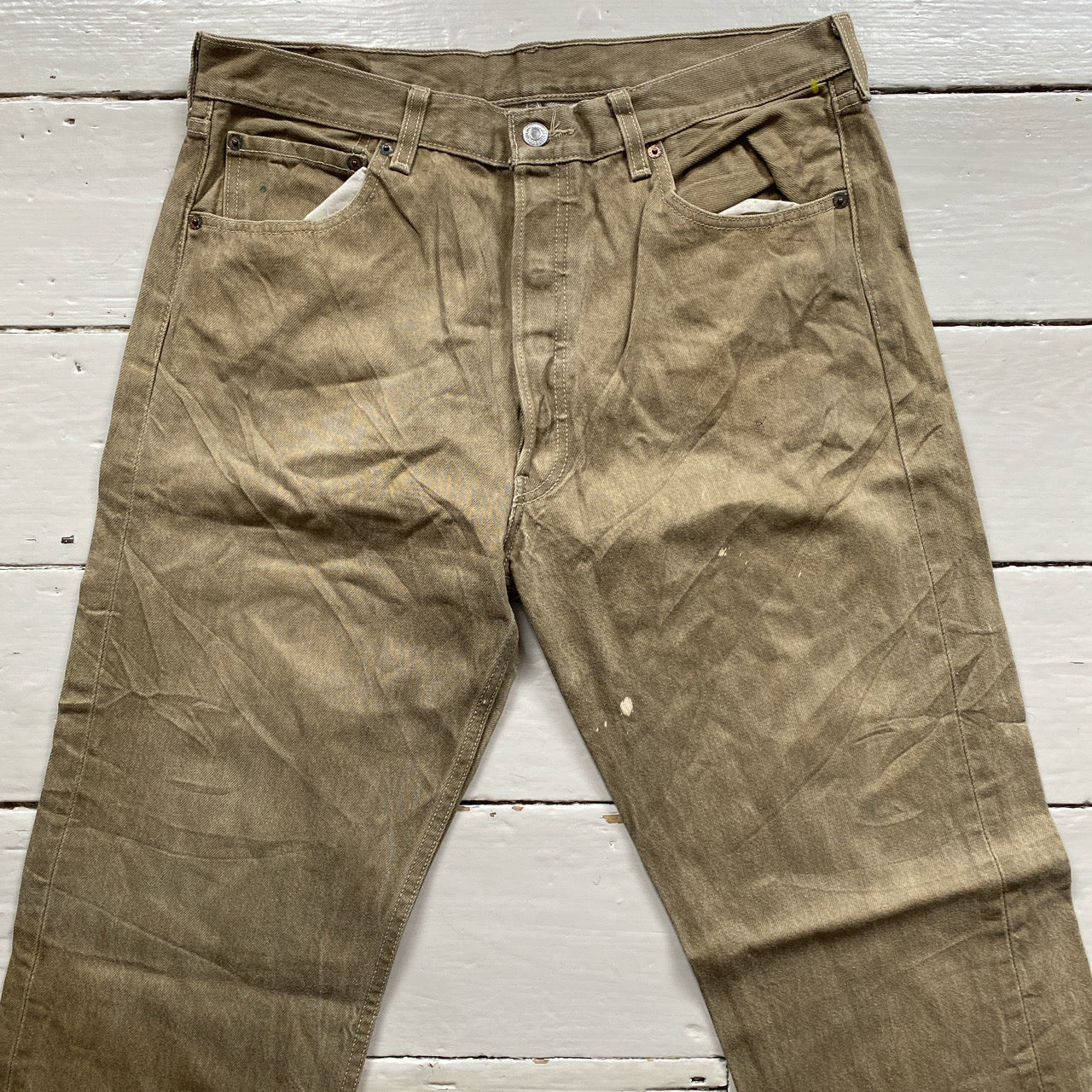 Levis 501 Khaki Jeans (34/31)