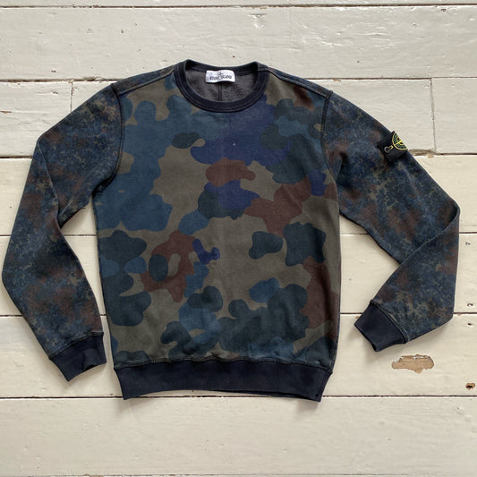 Stone Island Camouflage Jumper (Medium)