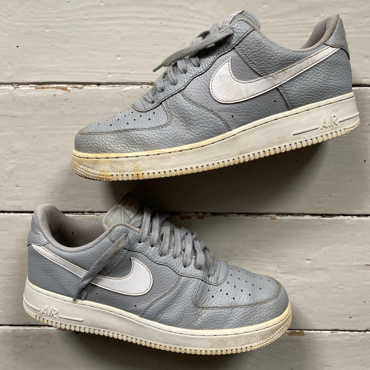 Nike Air Force 1 Grey and White (UK 10.5)