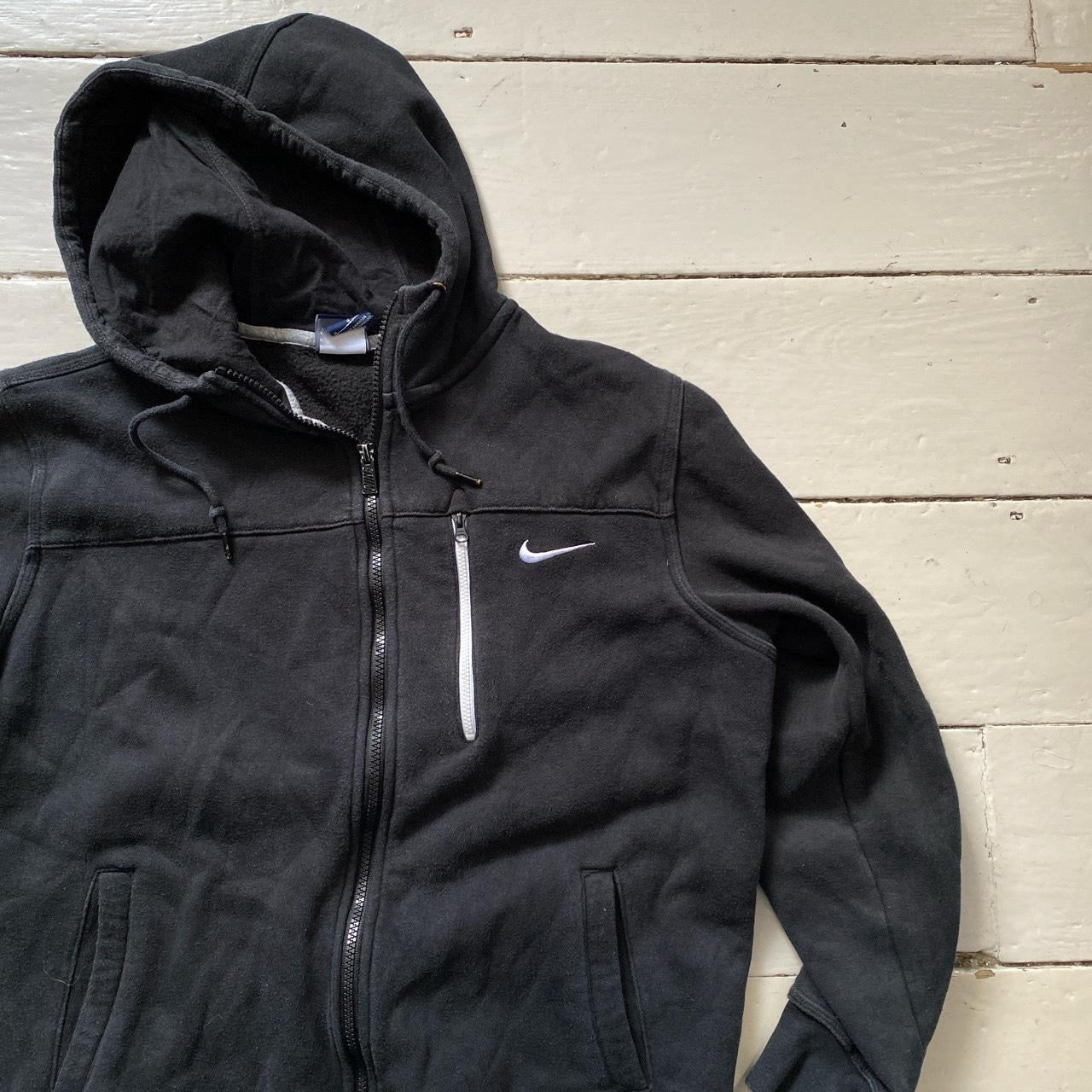 Nike Swoosh Black Hoodie (Medium)