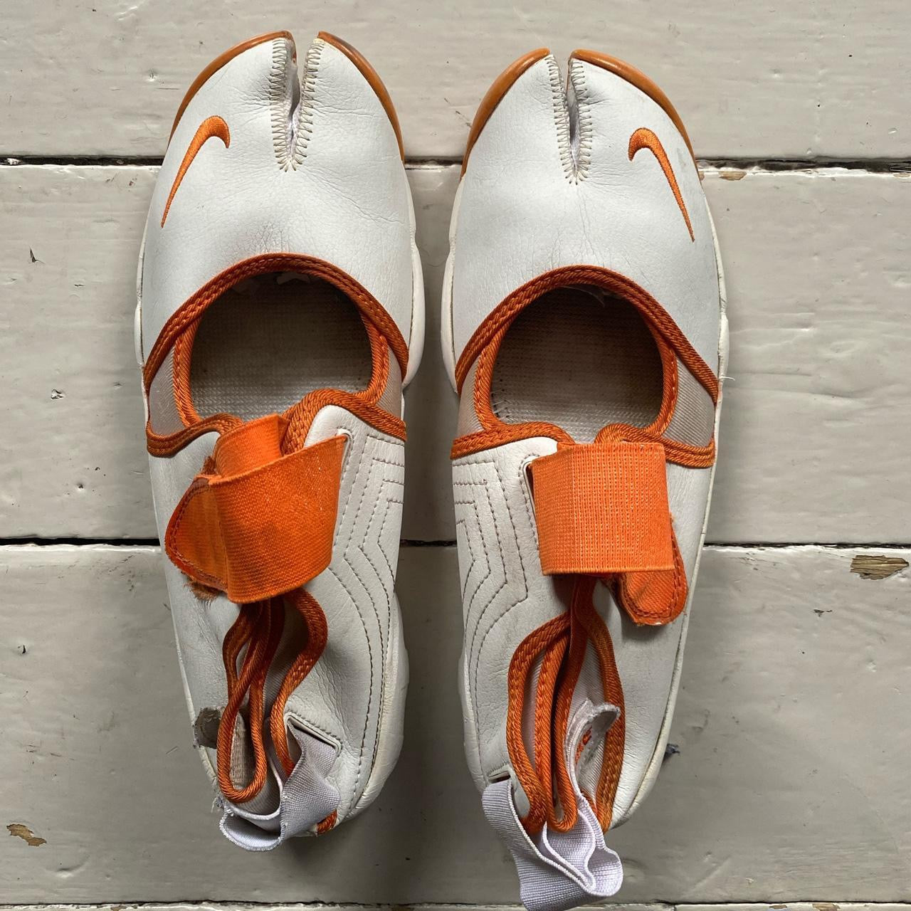 Nike Air Rift White and Orange (UK 11)