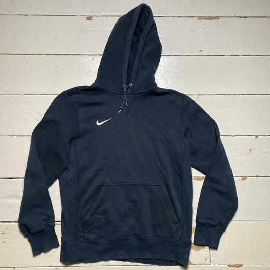 Nike Swoosh Navy Hoodie (Medium)