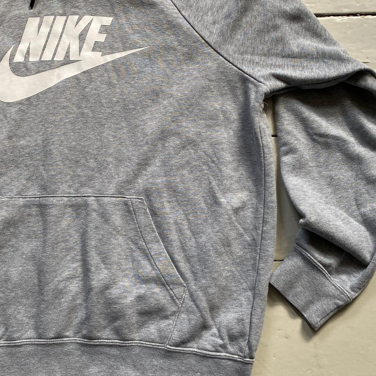 Nike Grey Swoosh Hoodie (Medium)