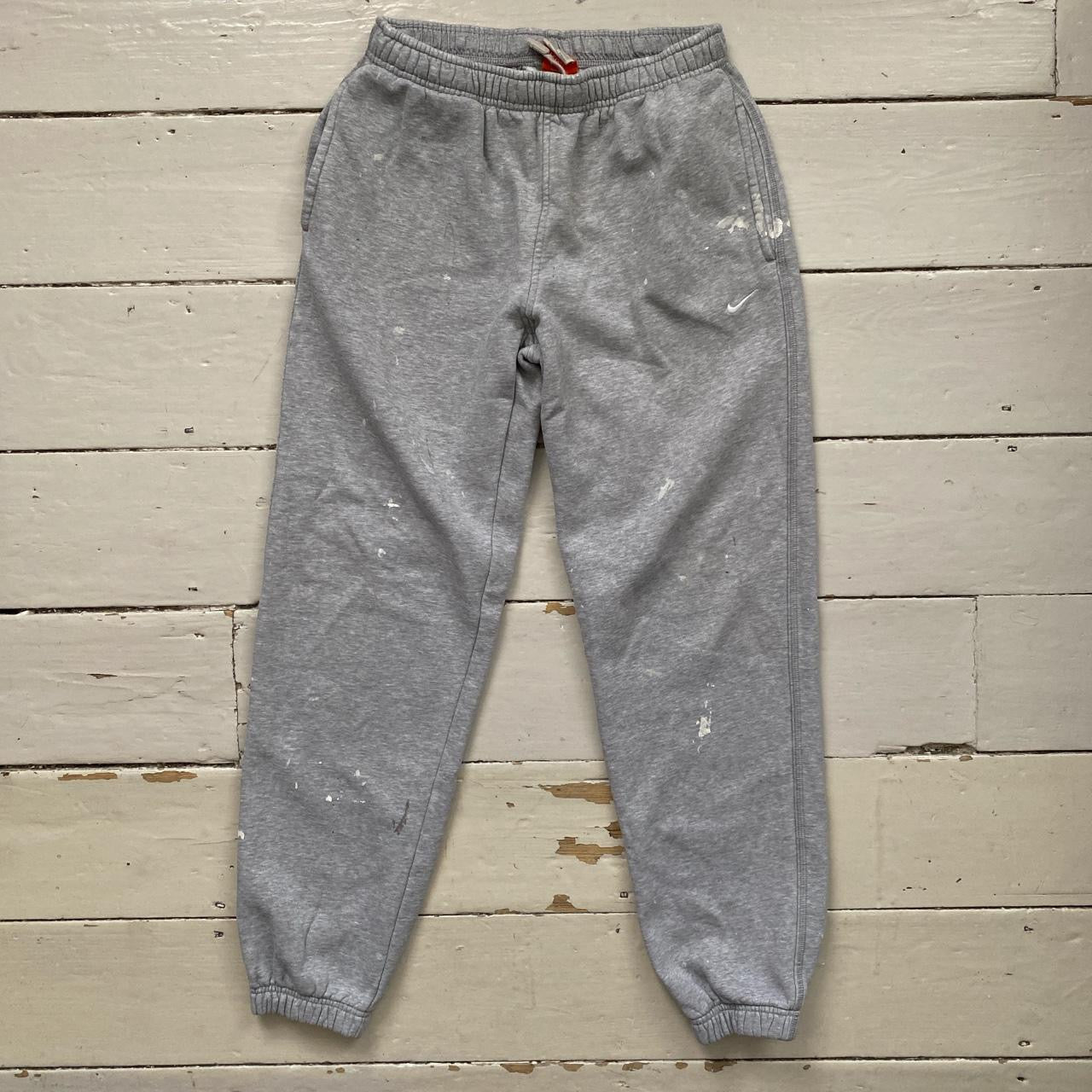Nike Swoosh Grey Joggers (Small)