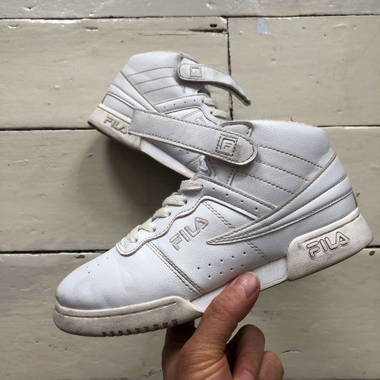 Fila Hi Top White Trainers (UK 4)