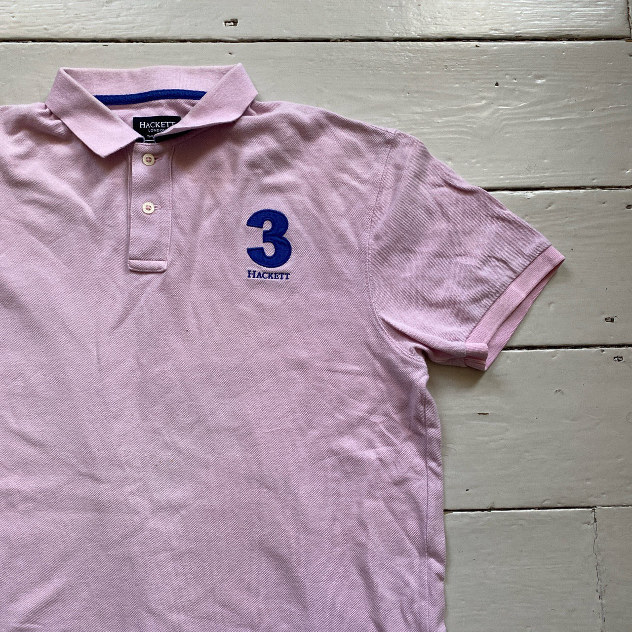 Hackett Pink Polo Shirt (Large)