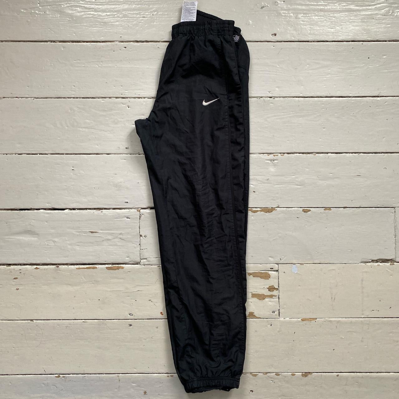 Nike Swoosh Black Shell Bottoms (Small)