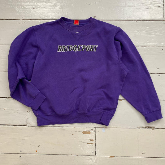 Nike Swoosh Vintage Bridgeport Purple Sweatshirt (Small)