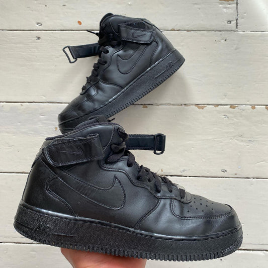 Nike Air Force 1 Mid Black (UK 7.5)