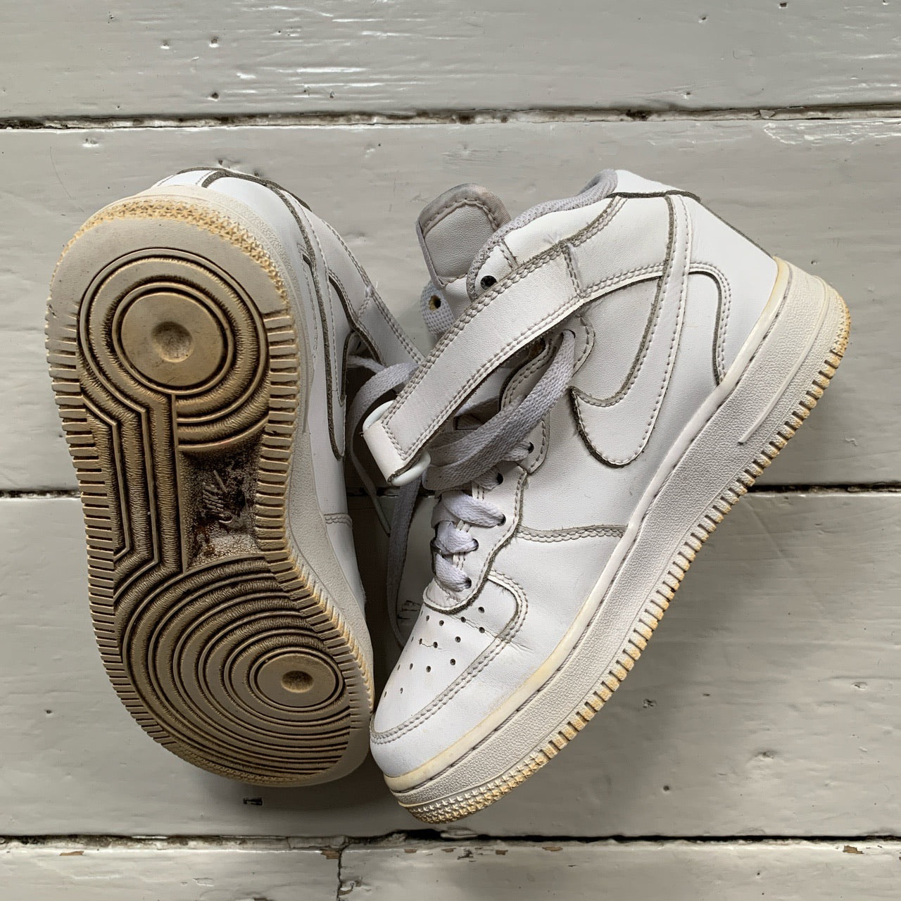 Nike Air Force 1 Mid White (UK 3.5)
