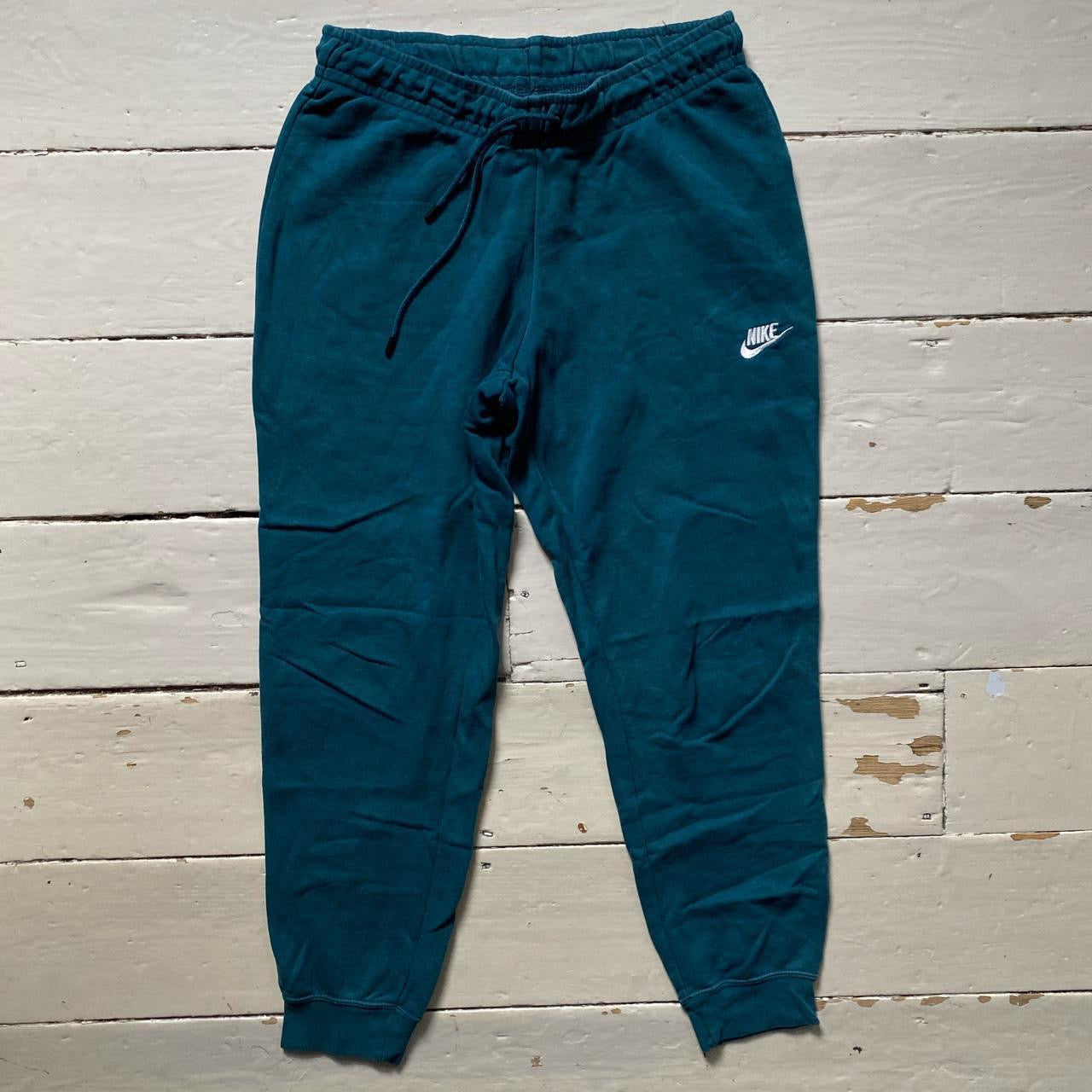 Nike Swoosh Teal Joggers (Medium)