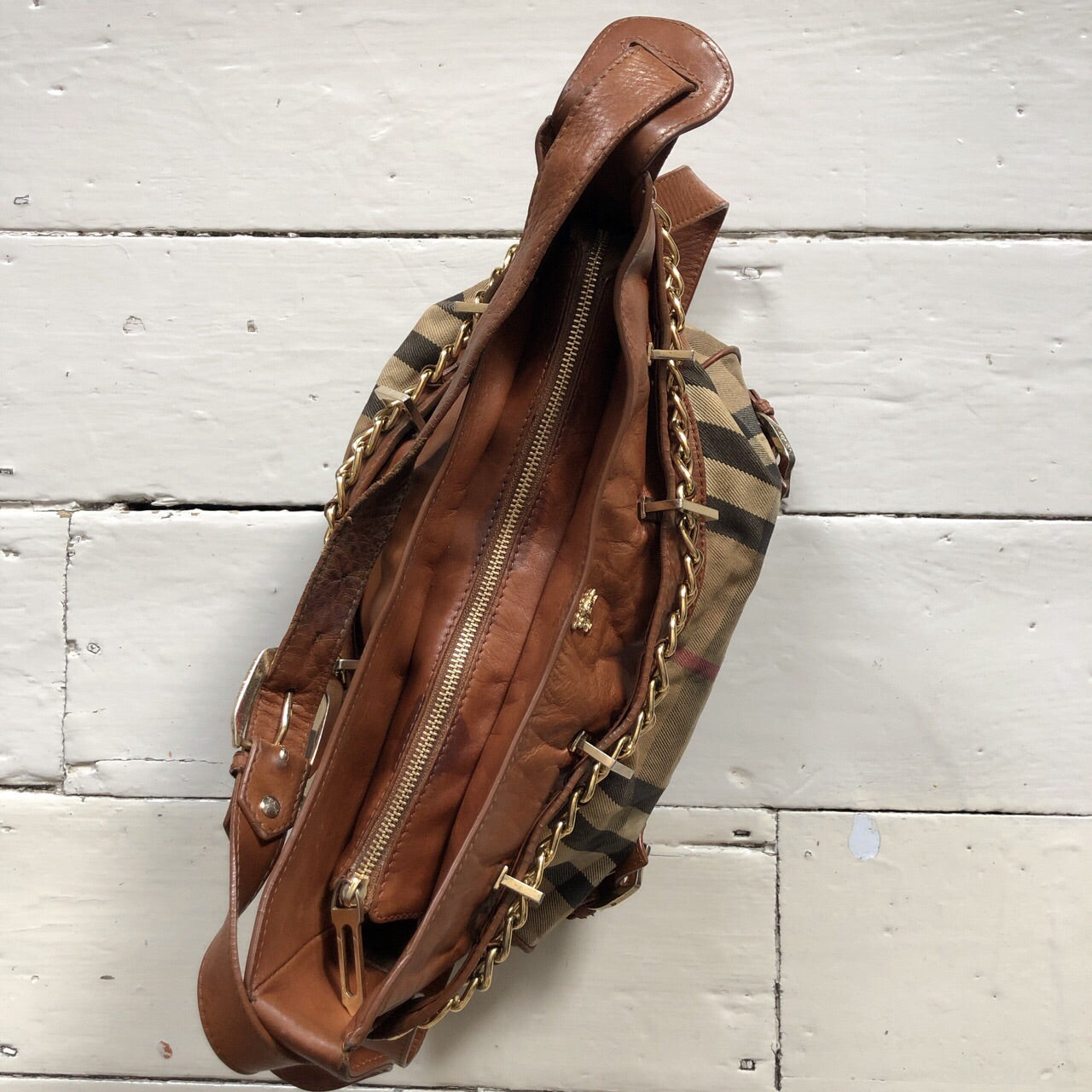 Burberry Nova Check Margaret Handbag