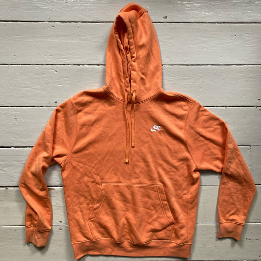 Nike Swoosh Orange Hoodie (Medium)