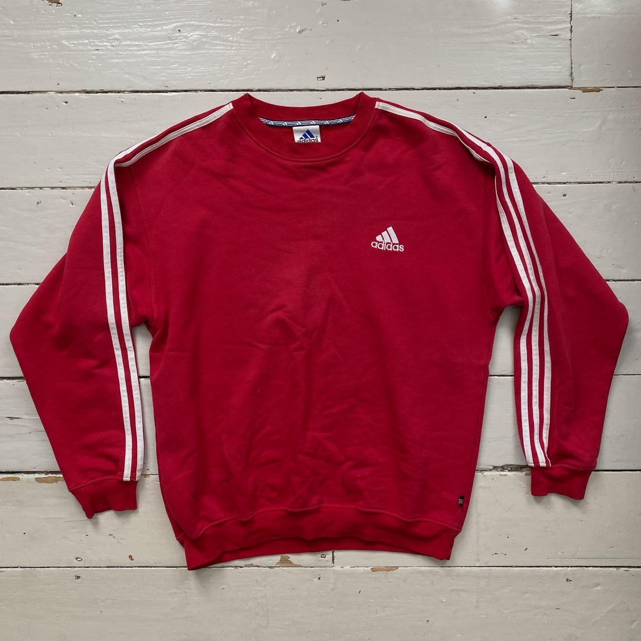 Adidas Vintage Red Jumper (Large)