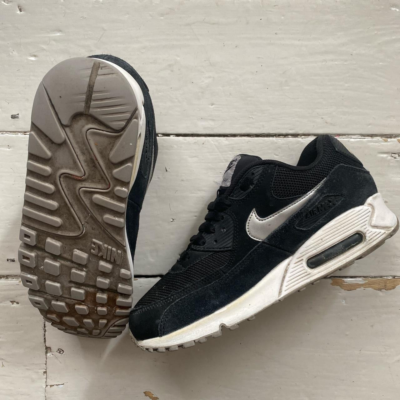 Nike Air Max 90 Black Silver (UK 7)