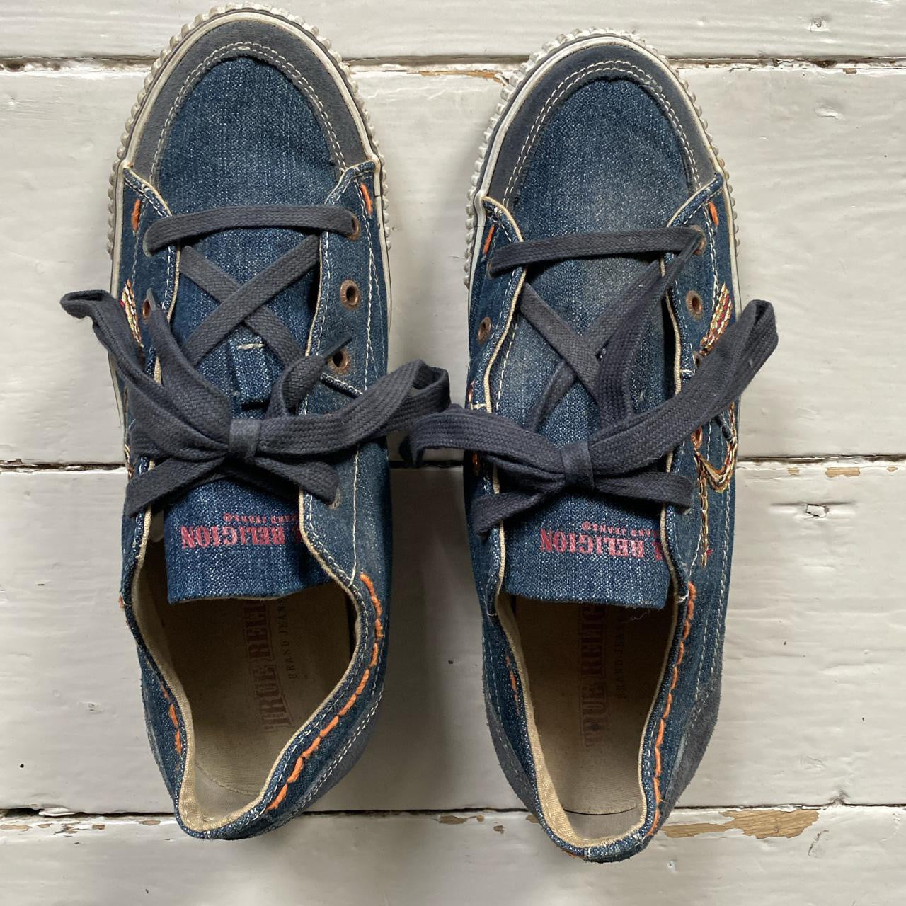 True Religion Stitch Vintage Trainers (UK 10)