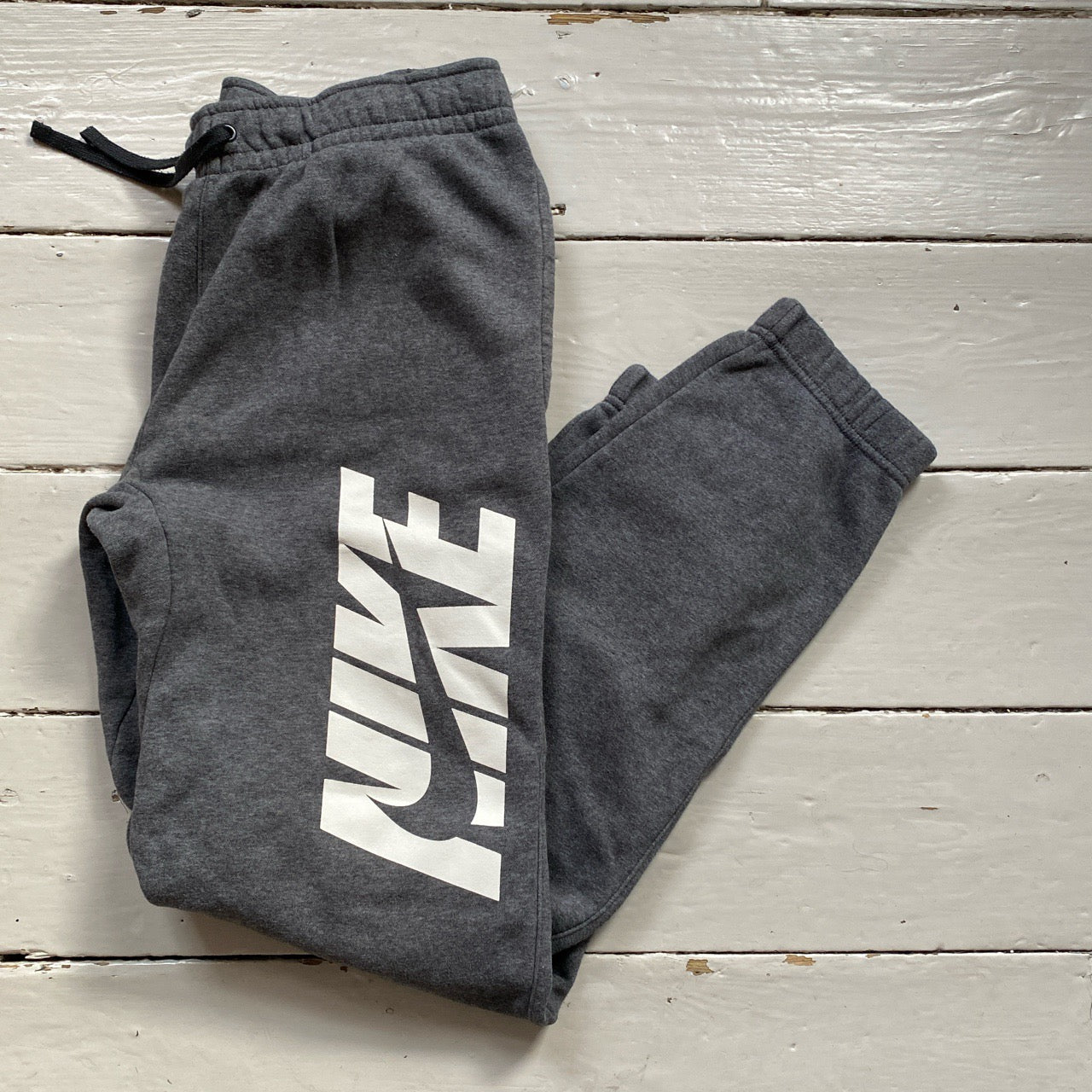 Nike Club Spellout Grey Joggers (Large)