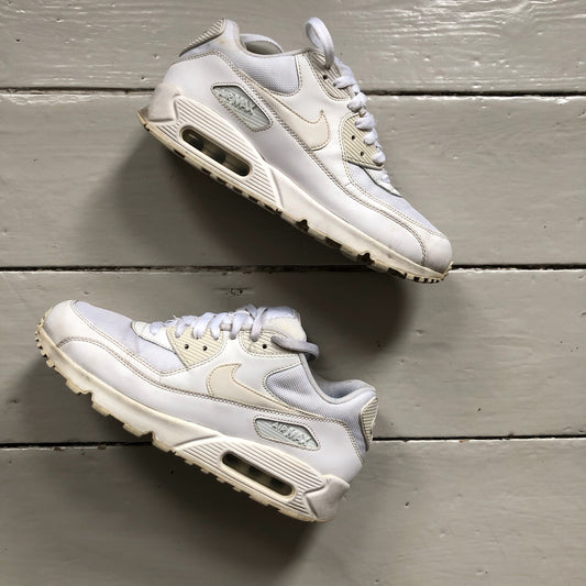 Nike Air Max 90 Triple White (UK 8)