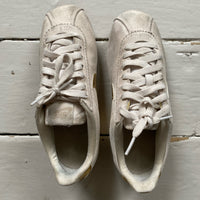 Nike Cortez Gold and Beige Suede (UK 4)