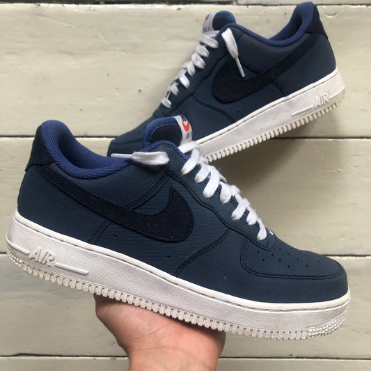 Nike Air Force 1 Navy and White (UK 7)