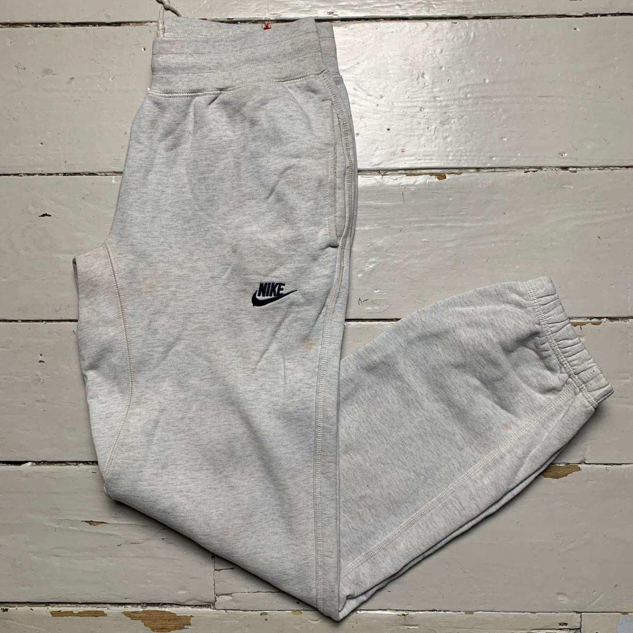 Nike Swoosh Light Grey Joggers (Small)