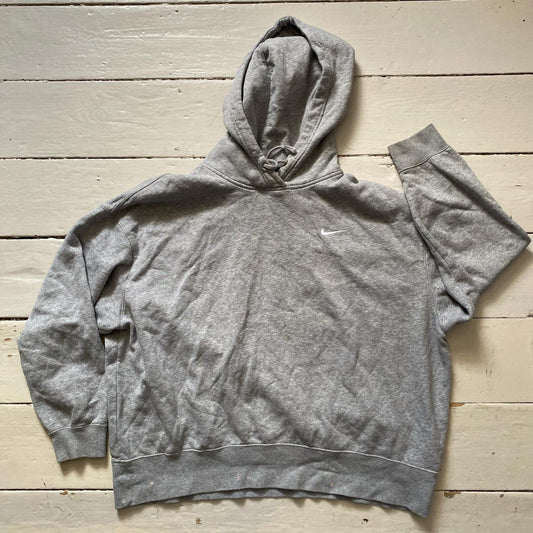 Nike Swoosh Grey Hoodie (XXL)