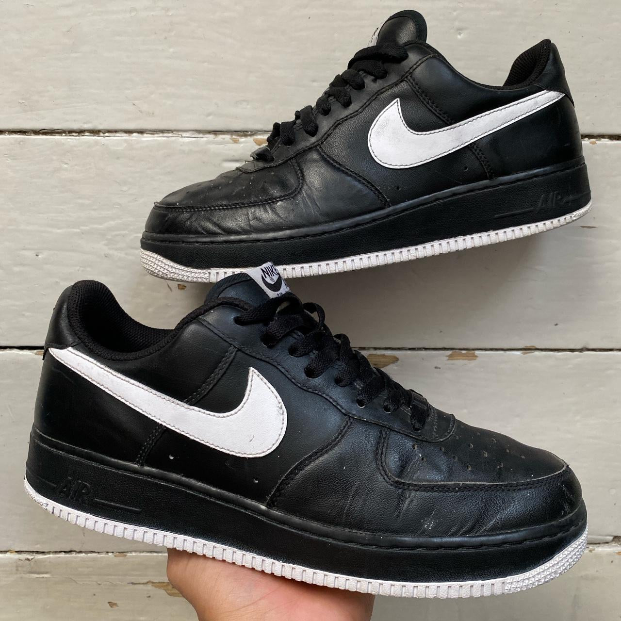 Nike Air Force 1 Black and White (UK 8.5)