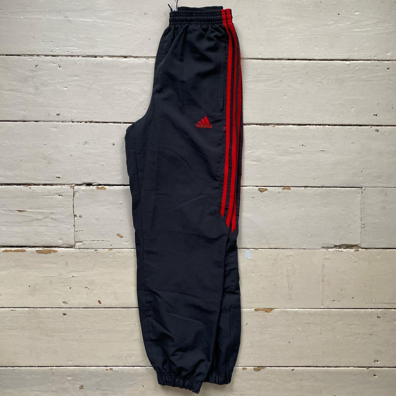 Adidas Grey and Red Shell Bottoms (26/26)