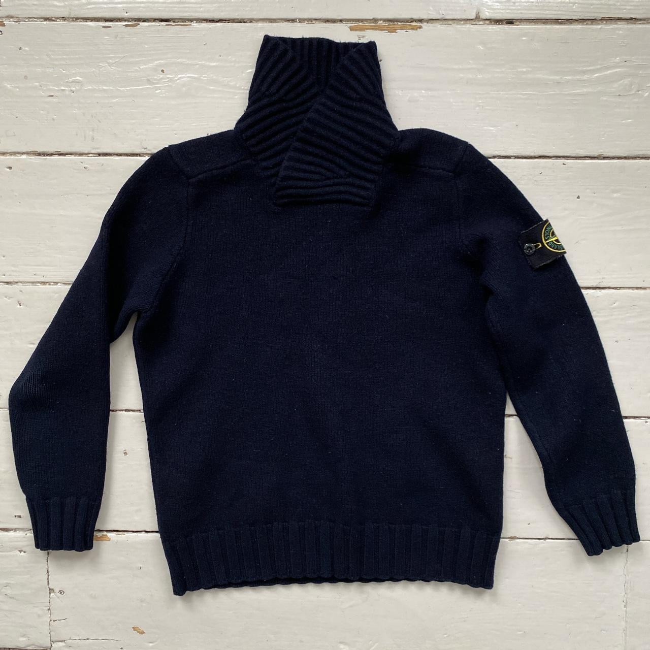 Stone Island Vintage Wool Jumper Small Wear Garson