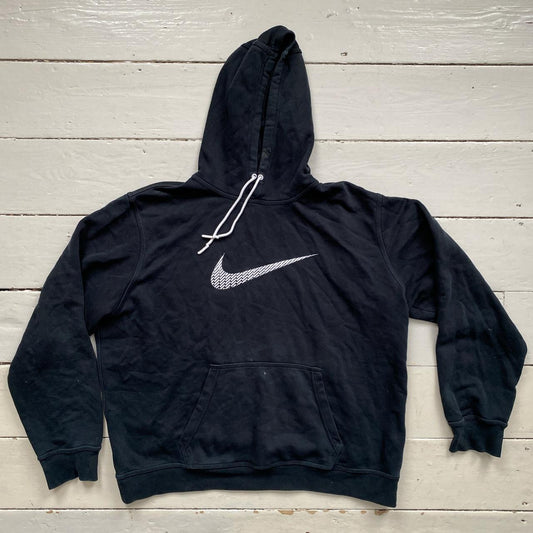 Nike Big Swoosh Black Hoodie (XXL)