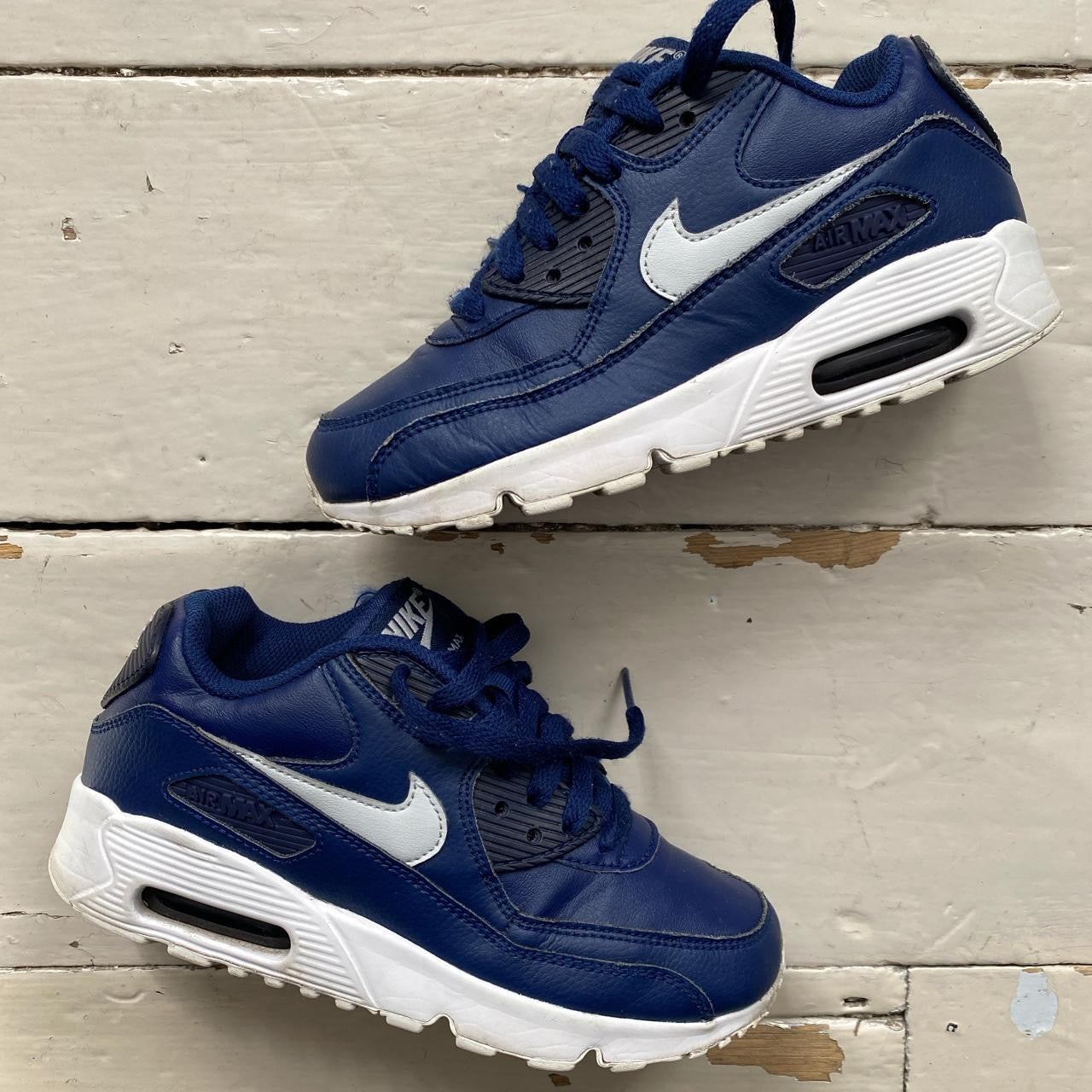 Nike Air Max 90 Navy and White (UK 3)