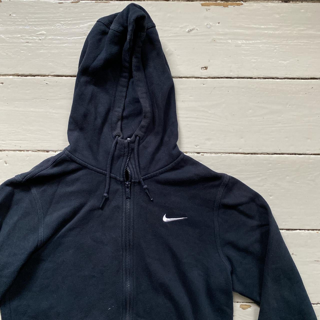 Nike Swoosh Navy Hoodie (Small)