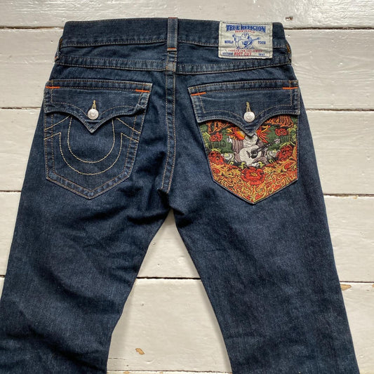 True Religion Bootcut Embroidered Jeans (30/34)