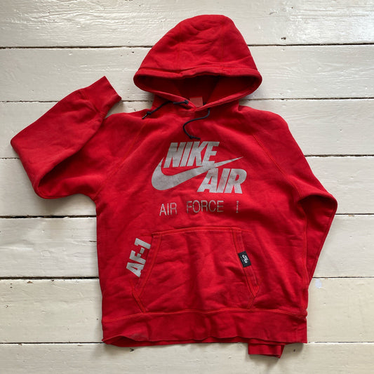 Nike Air Force 1 Red Hoodie (Large)