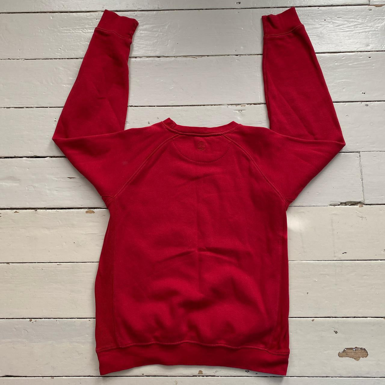 Timberland Spellout Red Jumper (Medium)