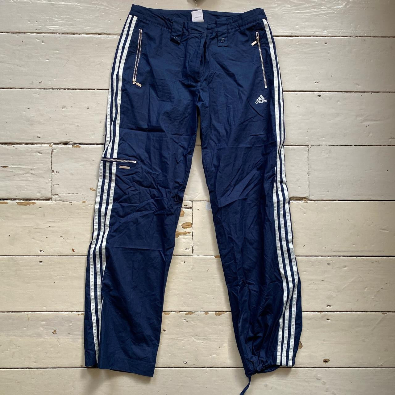 Adidas Navy Shell Bottoms (UK 14)